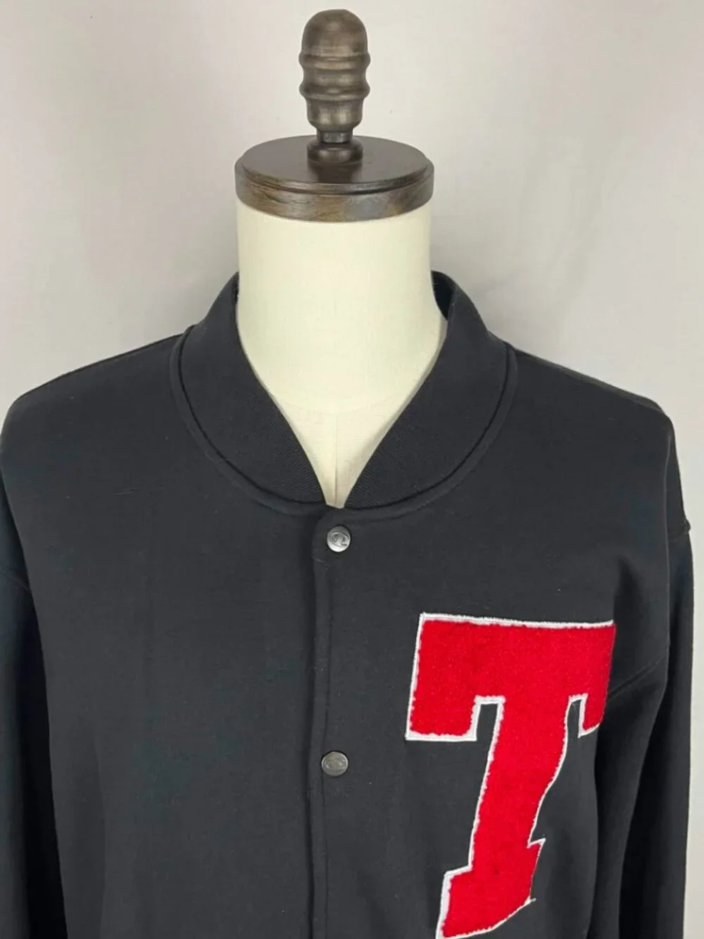 EUC Champion Take Twenty Three Mens Varsity Jacket Snap Button Fleece Size 2XL